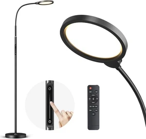 LED Stehlampe mit Schwanenhals | 4 Farbtemperaturen | Timer-Funktion - Bild 1 von 12