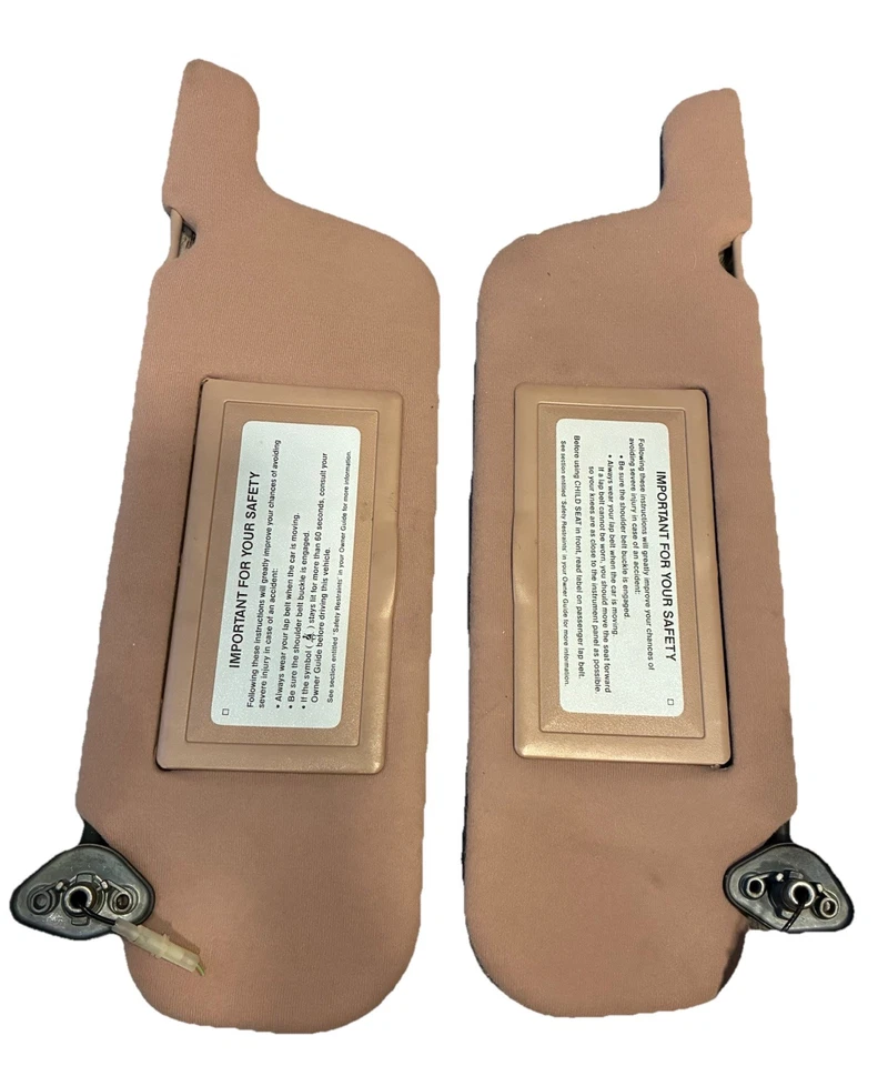 Par de quebra-sol lateral para motorista e passageiro Ford Thunderbird Mercury Cougar 1989-1997 - Imagem 1 de 4