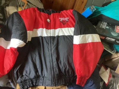 Chaqueta De Colección Chicago Bulls NBA Baloncesto Con Capucha Cremallera Completa Logo 7 Para Hombre Talla XL 90s Foto 1 de 4