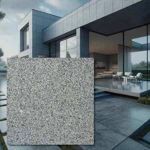 Dunkelgraue neue G654 geflammte Granitfliese 60x60x3 cm - Bild 1 von 4