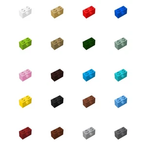 50x Teil 3700 Technic Ziegel 1x2 [1 Loch] Bausteine Großpackung NEU - Bild 1 von 23