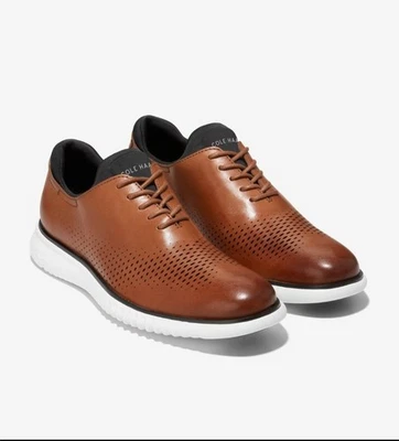 Oxford Cole Haan 2.Zerogrand punta de ala láser para hombre Zs 9M bronceado británico marfil Foto 1 de 4