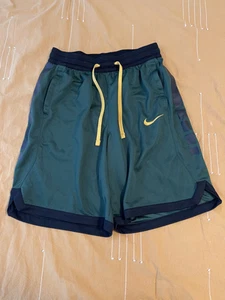 Nike Dri-FIT Athletic Shorts Mens Large Green Black Yellow Sports Gym Running - Picture 1 of 4
