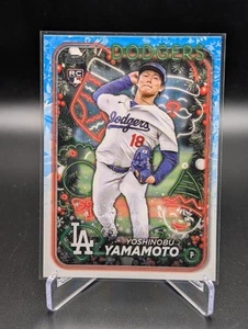 2024 Topps Holiday YOSHINOBU YAMAMOTO #H88 Rookie RC Los Angeles Dodgers - Bild 1 von 2