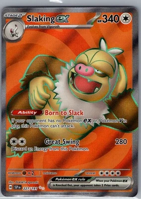 Slaking ex 227/191 SV08: Surging Sparks - Pokemon Card - NM - Image 1 of 2