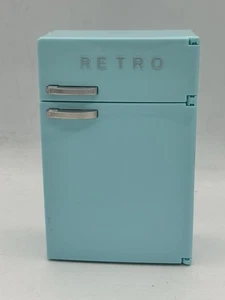 MUÑECA DE MODA, REFRIGERADOR, AZUL Miniatura/Diorama, escala 1/6, - Imagen 1 de 8
