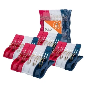 Premium Beach Towel Clips – 20 Pack Chair Clips Heavy Duty – Cruise Ships, La... - Picture 1 of 5