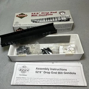 HO Scale Proto 2000 52’6” Drop End Mill Gondola W Duck Work Load - Picture 1 of 4