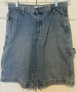 Vintage Cherokee Carpenter Shorts Boys Blue Jean Shorts Y1019 Size 16 - Picture 1 of 8