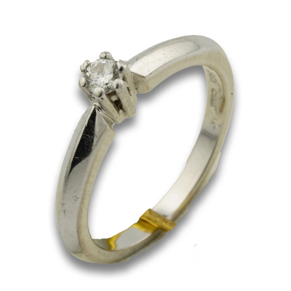 CHRIST Solitär Brillant Gold Ring 585 14 Kt Weißgold Diamant Damen Wert 650,- - Bild 1 von 4