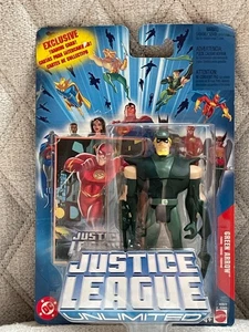 Figura de acción Mattel DC Justice League Unlimited Green Aarow 2004 nueva en tarjeta - Imagen 1 de 2