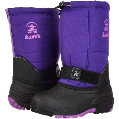 Kamik Z87109* Youth Girls Purple Rocket Waterproof Pull-On Winter Boot Size 7 M - Image 1 of 4