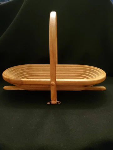Vintage Mirtlewood Basket, foldable, made in Oregon -handcrafted by Steven Gray Cover