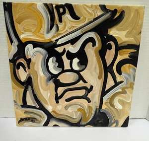 Original Painting Purdue University Purdue Pete Painting by Justin Patten 12x12 - Picture 1 of 8
