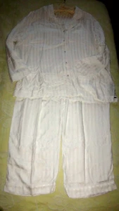 Autograph @ M&S White 100% Modal Satin Pyjama Set Plus Size 20 - Picture 1 of 15