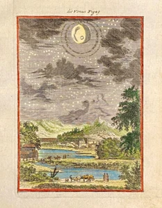 planet Venus original by Mallet Celestial night sky stars c1683 - Picture 1 of 3