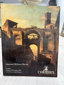 Christies Auction Catalog Important Old Master Pictures December 10, 1993 - Picture 1 of 2