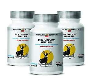 Chondroitin Sulfate - ELK VELVET ANTLER 550 mg - body active well - 3 Bottle - Picture 1 of 6