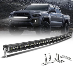 Curved Ultra Slim 38inch LED Work Light Bar Spot Offroad Truck SUV ATV Car 39/37 - Picture 1 of 14