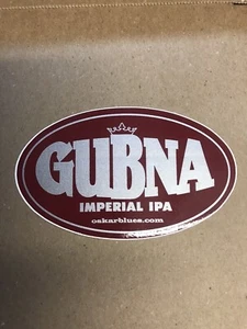 Oskar Blues Brewery Decal “GUBNA” Imperial Ale Sticker 5”x2 1/2” Vinyl Decal - Picture 1 of 3