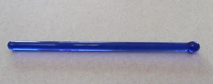 BARRA DE VIDRIO AZUL COBALTO DE COLECCIÓN SWIZZLE STICK - Imagen 1 de 1