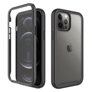 360 Case For iPhone 15 14 Pro Max 13 12 11 8 7 full Body Clear Hybrid Shockproof - Picture 1 of 7