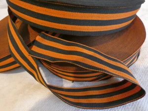 USSR Russian WW2 Victory St Georges Ribbon Plain Width 3.5cm Woven - Picture 1 of 2