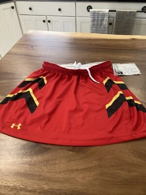 MUJERES Under Armour MARYLAND TERPS HOCKEY LACROSSE FALDA ROJA M MEDIANA NUEVA CON ETIQUETAS Foto 1 de 4