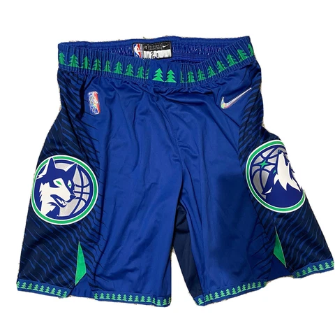 Josh Okogie Minnesota Timberwolves NBA 75th City Edition Nike Shorts Size 40R Cover