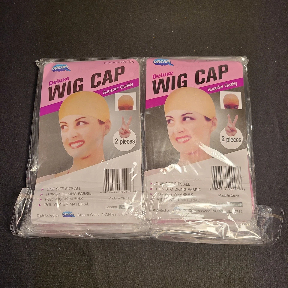 Dream Deluxe Wig Cap Natural 2 Piece Model 0097NA. Scarf And Wig Grip