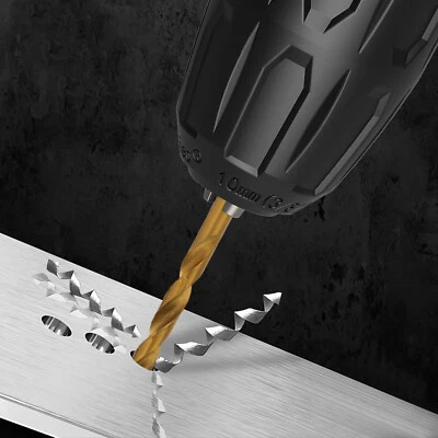 115PCS Drill Bit Set Electric Drill Mount Spiral High Speed Drill Bit Set w/ Box - Image 1 of 4