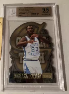 2013 Fleer Retro '96 Skybox Premium Golden Touch Michael Jordan #14 BGS 9.5 GEM - Picture 1 of 3