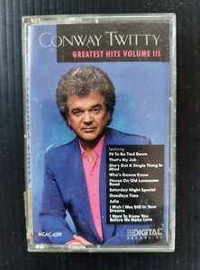 Conway Twitty Greatest Hits Volume III (1990, MCA) Cassette Tape  - Picture 1 of 7
