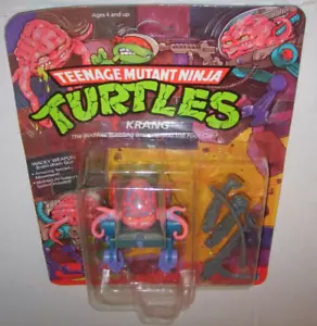 Teenage Mutant Ninja Turtles 1989 Tmnt Vintage KRANG MOC Figure NEW Unpunched - Picture 1 of 9