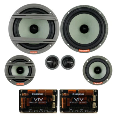 Memphis Audio VIV603CV2 SIX FIVE Series 6-1/2" 3-Way Component Speakers Set NEW - Image 1 of 4