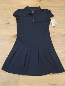 Cat & Jack Girls' School Uniform Tennis Shirt Dress Navy Blue XL 14/16 NWT - Picture 1 of 5