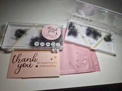 Premade Volume 5D 0.07 8mm Russian Volume Eyelash Extensions 1000pcs ❤️ — 第 1/3 张图片