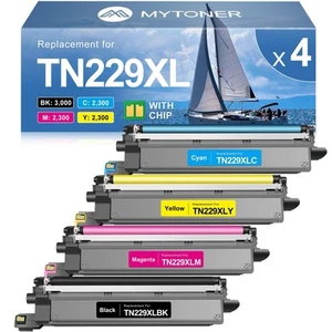 MYTONER TN229XL Toner 4er Pack für Brother L3720 3780 3280 3220 3300 B/C/M/Y - Bild 1 von 2