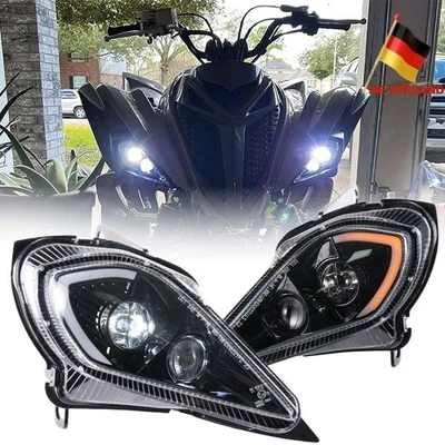Für YAMAHA RAPTOR YFZ 450 700R YFM 250 350 700 2006-2024 LED-Scheinwerfer Hi/Lo - Bild 1 von 4