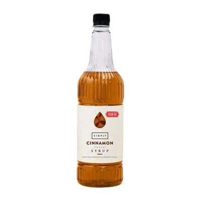 Simply Sugarfree Flavour Cinnamon Sirup 1 L, Zimt Kaffeesirup ohne Zucker, U.K. - Bild 1 von 4