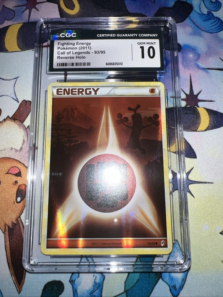 Pokémon Fighting Energy #93/95 2011 Call of Legends CGC 10 Gem Mint Holo Rare - Image 1 of 4