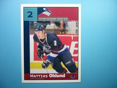 1997/98 VANCOUVER CANUCKS ICE AGE COLLECTOR SERIES HOCKEY PHOTO 4 MATTIAS OHLUND - Image 1 of 3