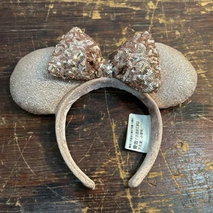 Disney Parks Rose Gold Minnie Ear Headband Adult  - Picture 1 of 4