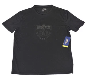 Polo Ralph Lauren TShirt Performance Thermovent Black Logo XLT XL Tall NWT - Picture 1 of 2