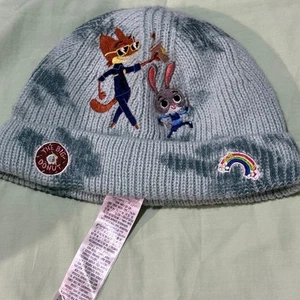 Gorro tejido Disney Zootopia talla juvenil. Bordado Judy Hopps y Nick Wilde. - Imagen 1 de 8