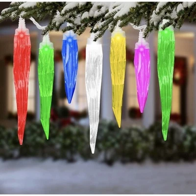 24 Gemmy "Orchestra of Lights" Multi-Function Color-Changing LED Icicle Lights - Image 1 of 4