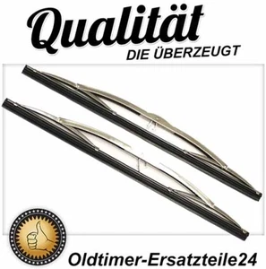 Wie Chrom: 2 Edelstahl Scheibenwischerblätter Wischerblätter für Wartburg 353 - Picture 1 of 4