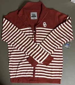 Suéter Tejido con Cremallera GG Vintage Sooners Grande ¡NUEVO! - Imagen 1 de 2