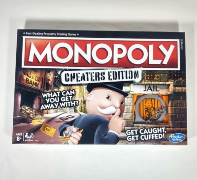 Monopoly Cheaters Edition Board Game Hasbro Gaming Parker Brothers 2017 Complete - Image 1 of 4
