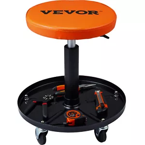VEVOR Sgabello da Officina Mobile Sedia da Meccanico Regolabile Carico 113,4kg - Foto 1 di 12
